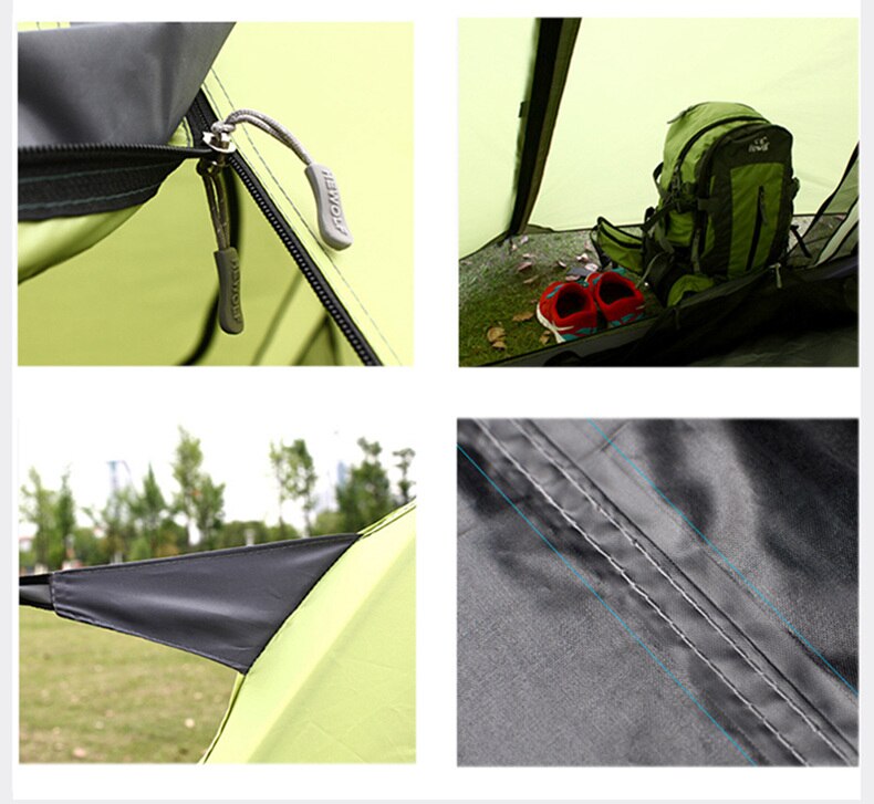 Cheap Goat Tents Hewolf 2 Person Waterproof Camping Tents For Outdoor Recreation Double Layer 4 Seasons Hiking Fishing Beach Tourist Tents   